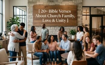 20+ Bible Verses About Church Family, Love & Unity