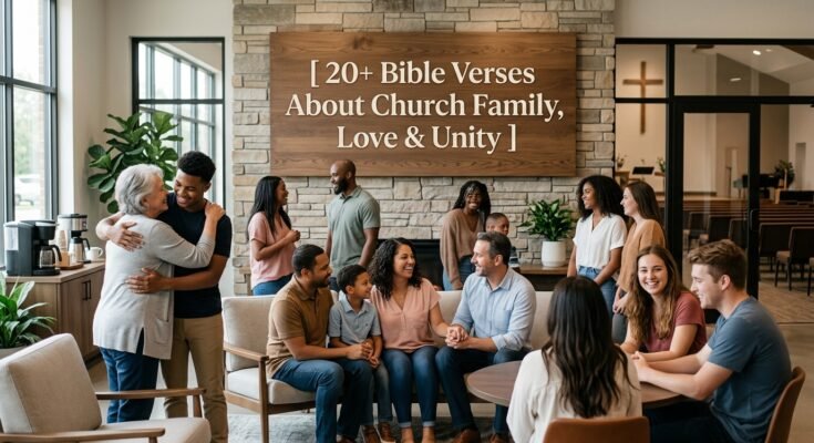 20+ Bible Verses About Church Family, Love & Unity