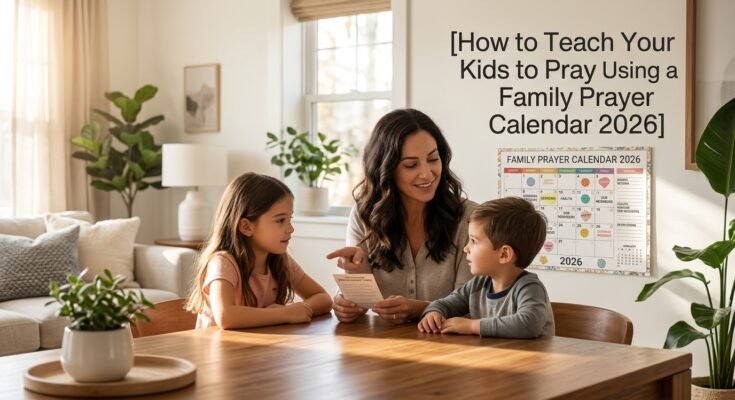How to Teach Your Kids to Pray Using a Family Prayer Calendar 2026