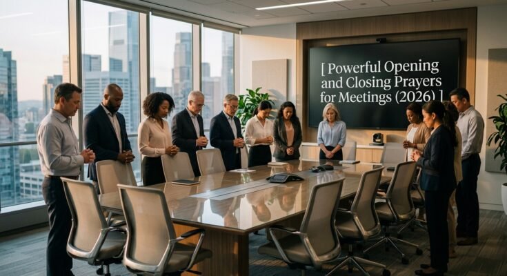 Powerful Opening and Closing Prayers for Meetings (2026)