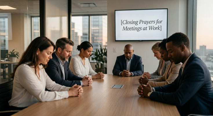 Powerful Closing Prayers for Meetings at Work 2026