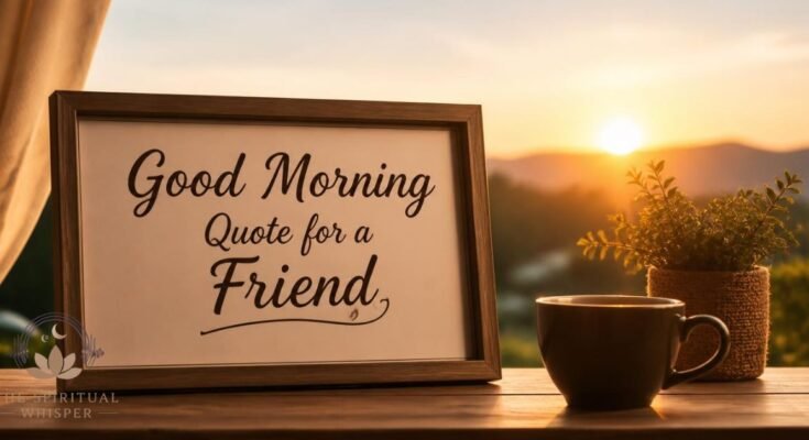 Good Morning Messages for a Friend